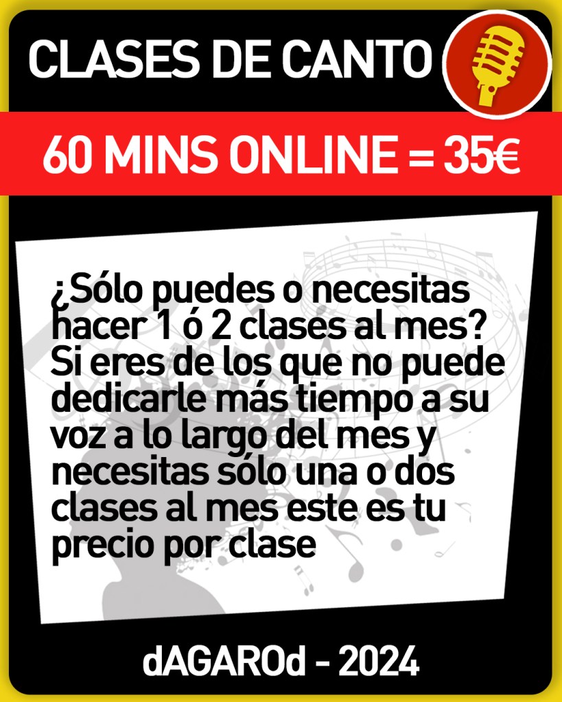 Una clase de 60 minutos online a 35 euros